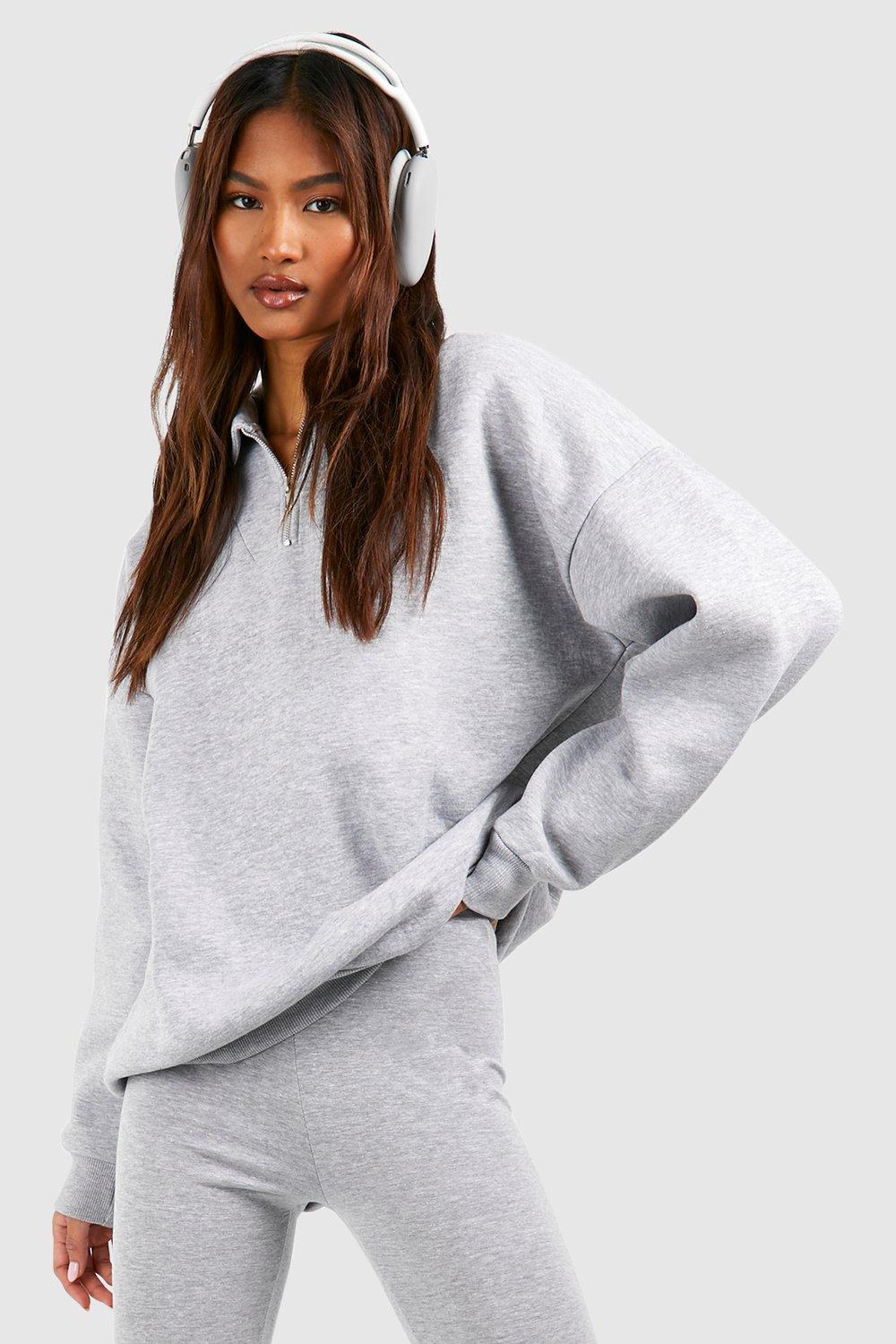 Sweat zippé oversize online femme